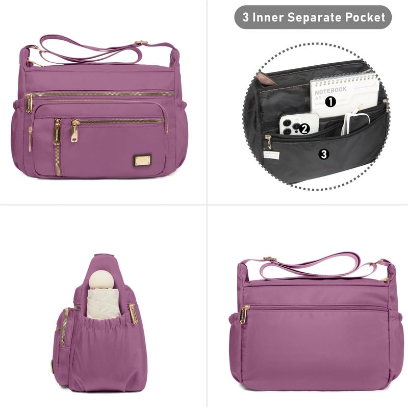 NPBAG Crossbody Bag for Women, Shoulder Purse Handbag Messenger Bag, Trendy Pocketbooks, Waterproof and Multi-Pockets - Image 2